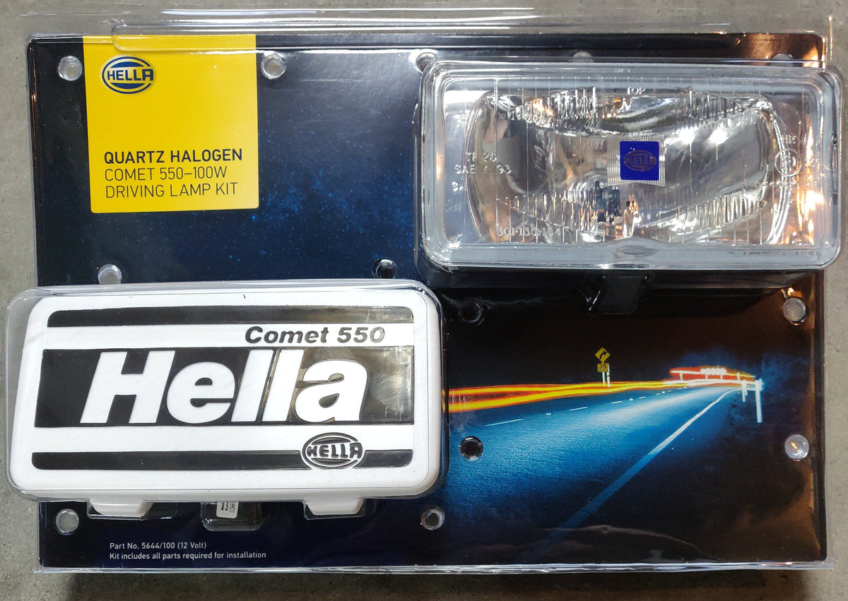Hella 5644/100 Comet 550 Series 12V Halogen 100W Driving Light Kit 