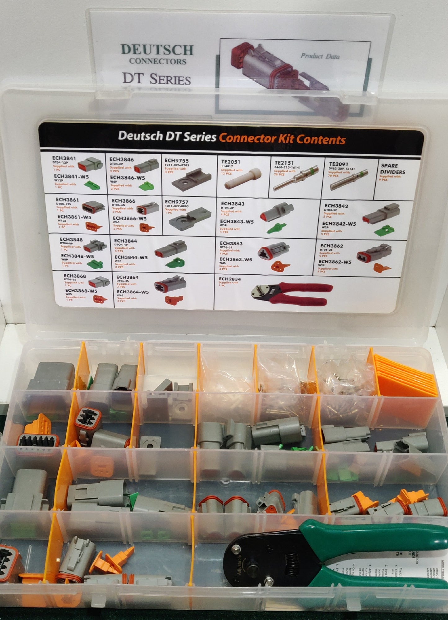 Jaylec ECH3800 Deutsch DT Series Connector Kit With Tool 