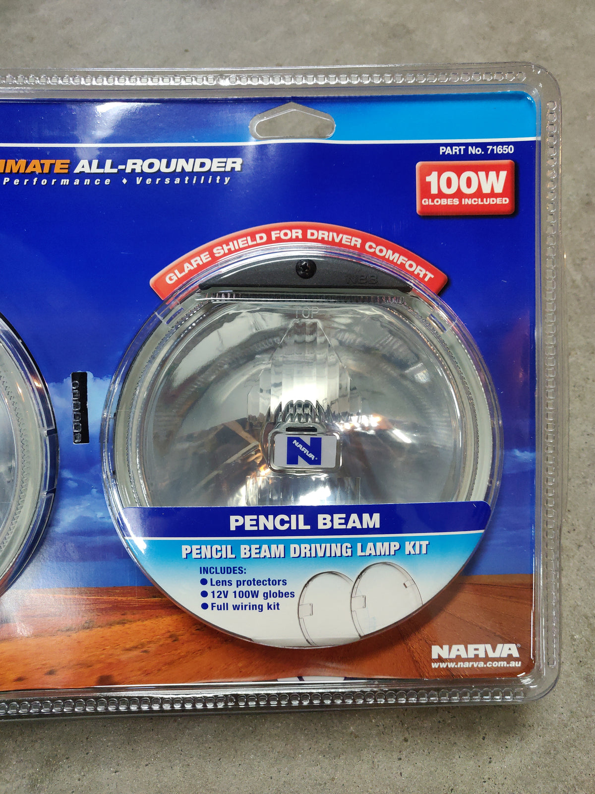 Narva Ultima 175 12V 100W Pencil Beam Driving Light Kit 71650