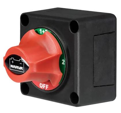 Narva Battery Master Rotary Switch Isolator System 4 Position Caravan Boat 61084BL