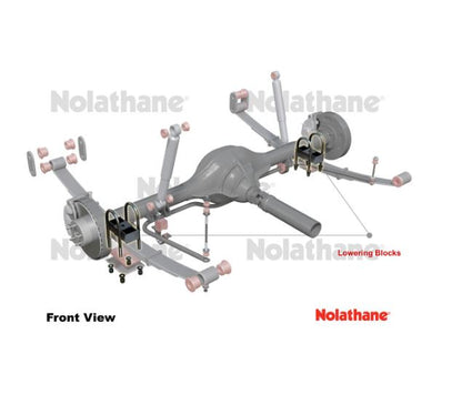 Nolathane Lowering Blocks 2 inch 47941 For Falcon Fairmont XA XB XR XT XY XW XD XE