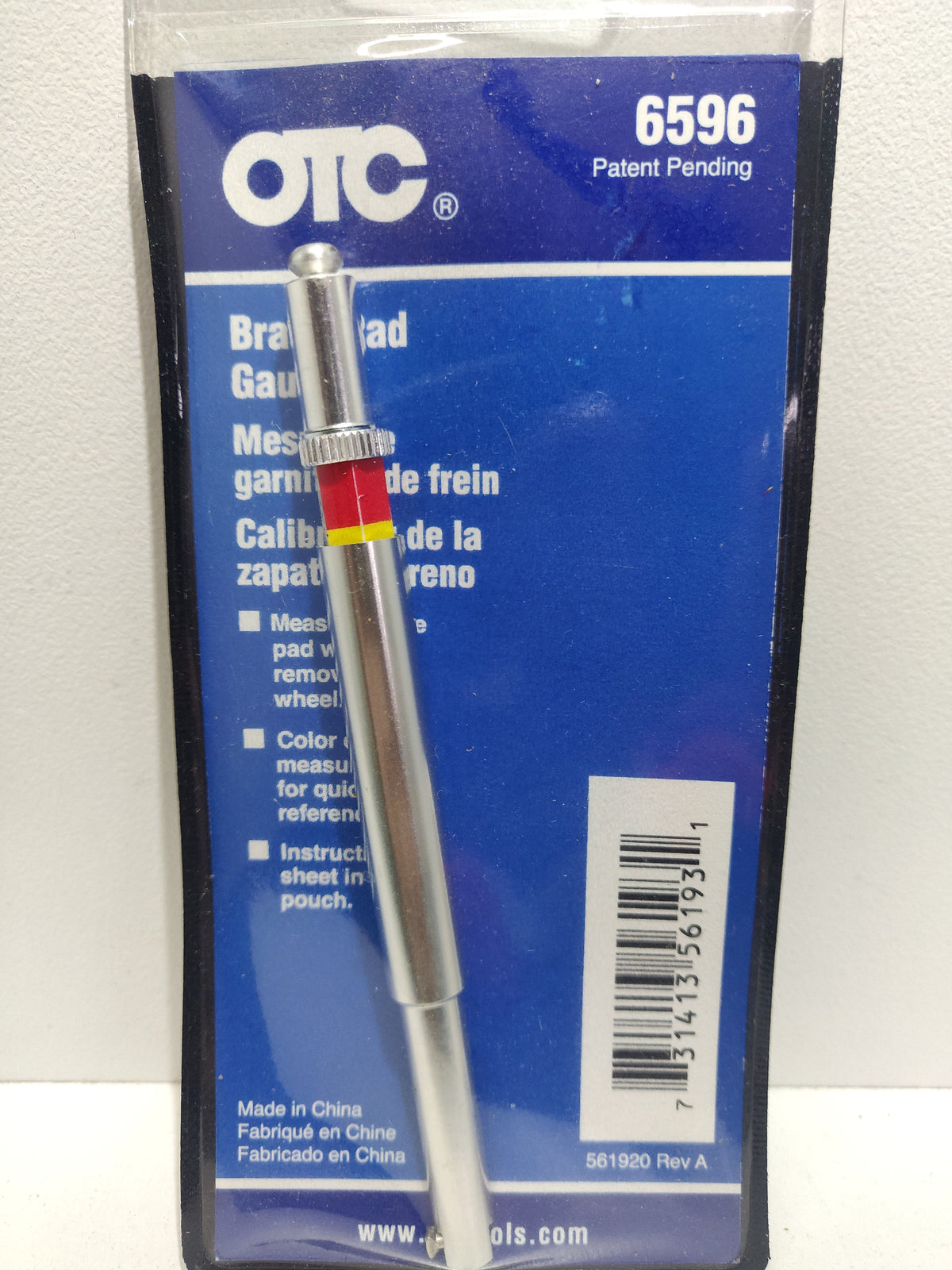 OTC 6596 Brake Pad Gauge Thickness Measuring Tool