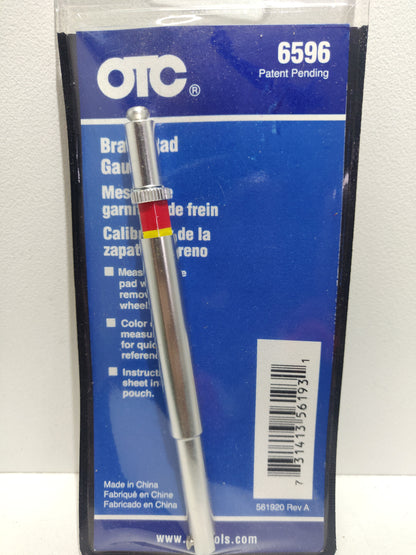 OTC 6596 Brake Pad Gauge Thickness Measuring Tool
