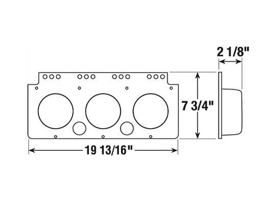 Peterson 3 Light Module Box Case - Metal 4" Round 426-11