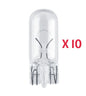 10pcs Philips 12961 W5W 12V5W W2.1x9.5d automotive lighting signal globe lamp bulb