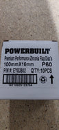 Powerbuilt Zirconia Flap Discs 100mm 115mm 125mm P40 P60 P80 P120