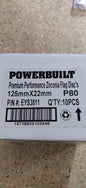 Powerbuilt Zirconia Flap Discs 100mm 115mm 125mm P40 P60 P80 P120
