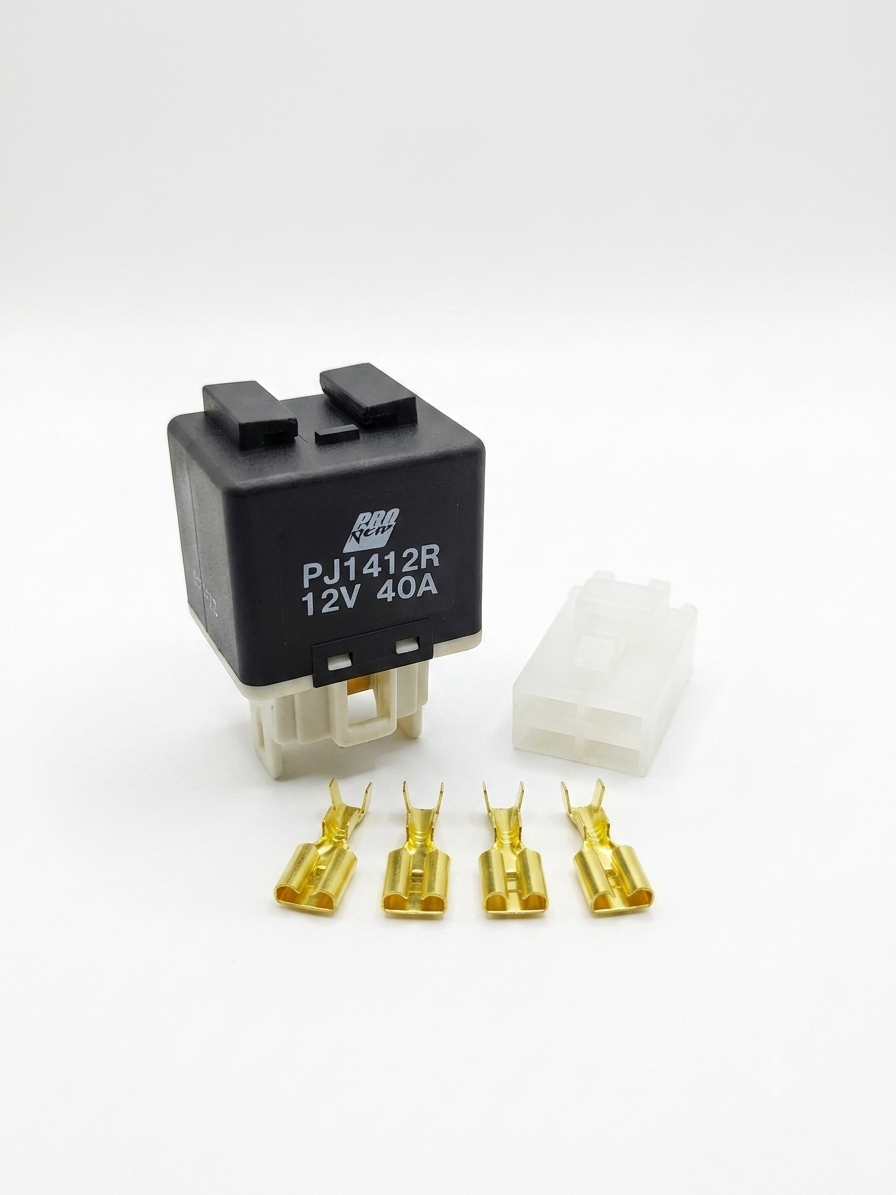 Proquip 12V N/O 40a Relay Japanese 4 Pin SPST PJ1412R Connector Kit