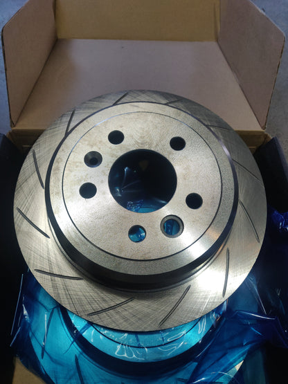 Rear Disc Rotor Slotted Pair For Ford Falcon Fairmont EF EL XR6 XR8 Refer DR133 DBA133