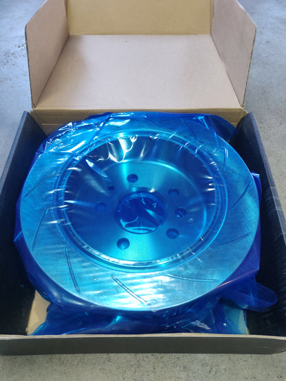 Rear Disc Rotor Slotted Pair For Ford Falcon Fairmont EF EL XR6 XR8 Refer DR133 DBA133
