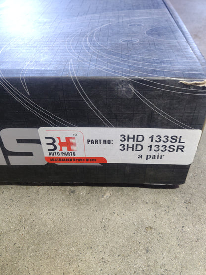 Rear Disc Rotor Slotted Pair For Ford Falcon Fairmont EF EL XR6 XR8 Refer DR133 DBA133
