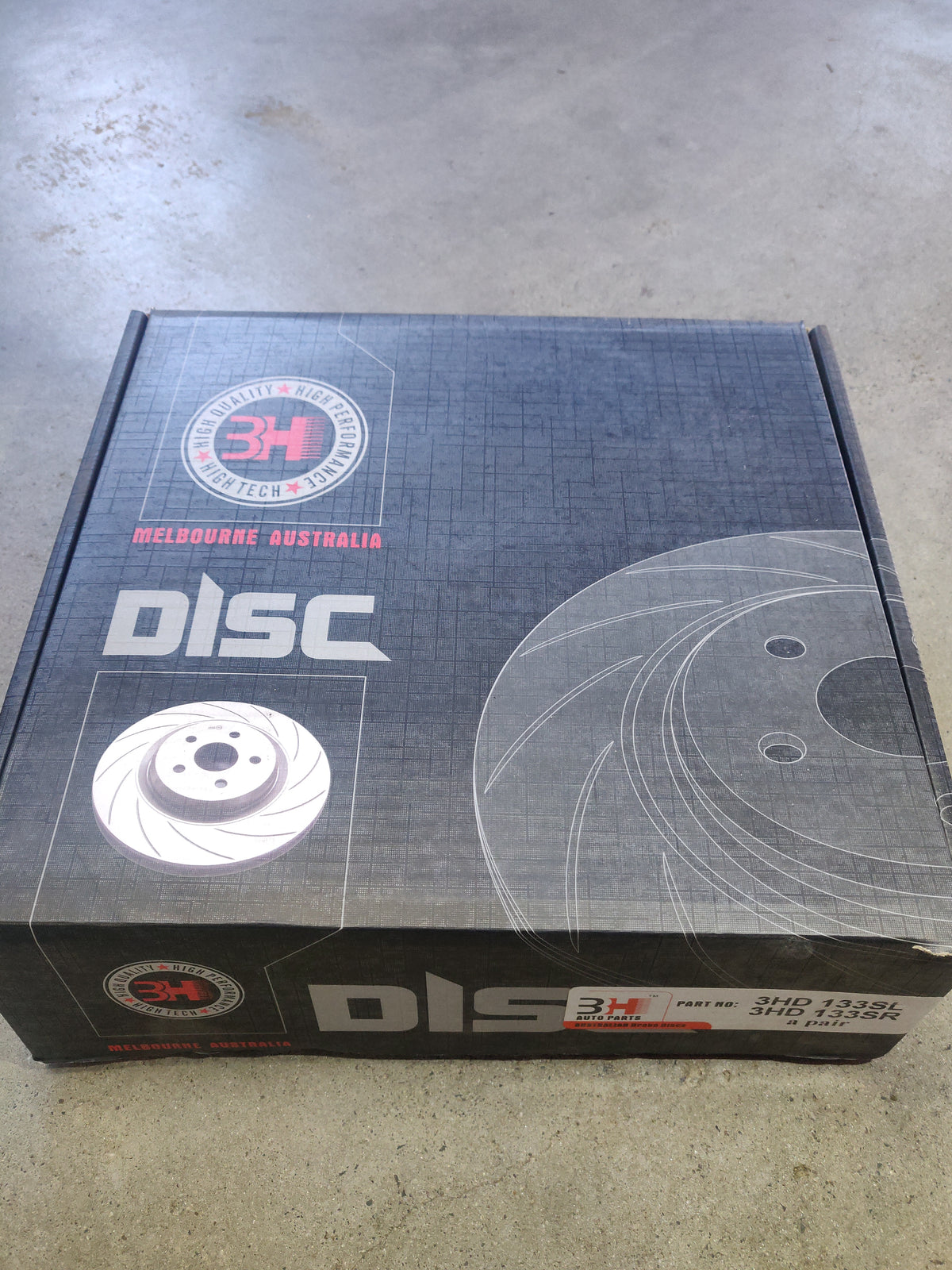 Rear Disc Rotor Slotted Pair For Ford Falcon Fairmont EF EL XR6 XR8 Refer DR133 DBA133