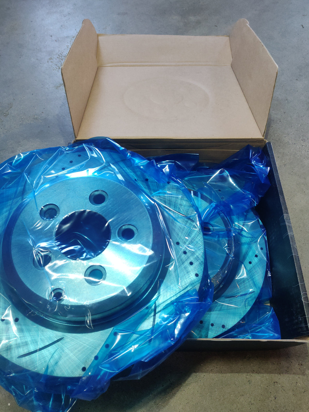 Rear Disc Rotors Slotted & Drilled For Ford Territory TS SY SZ Falcon BF FG XR6 XR8