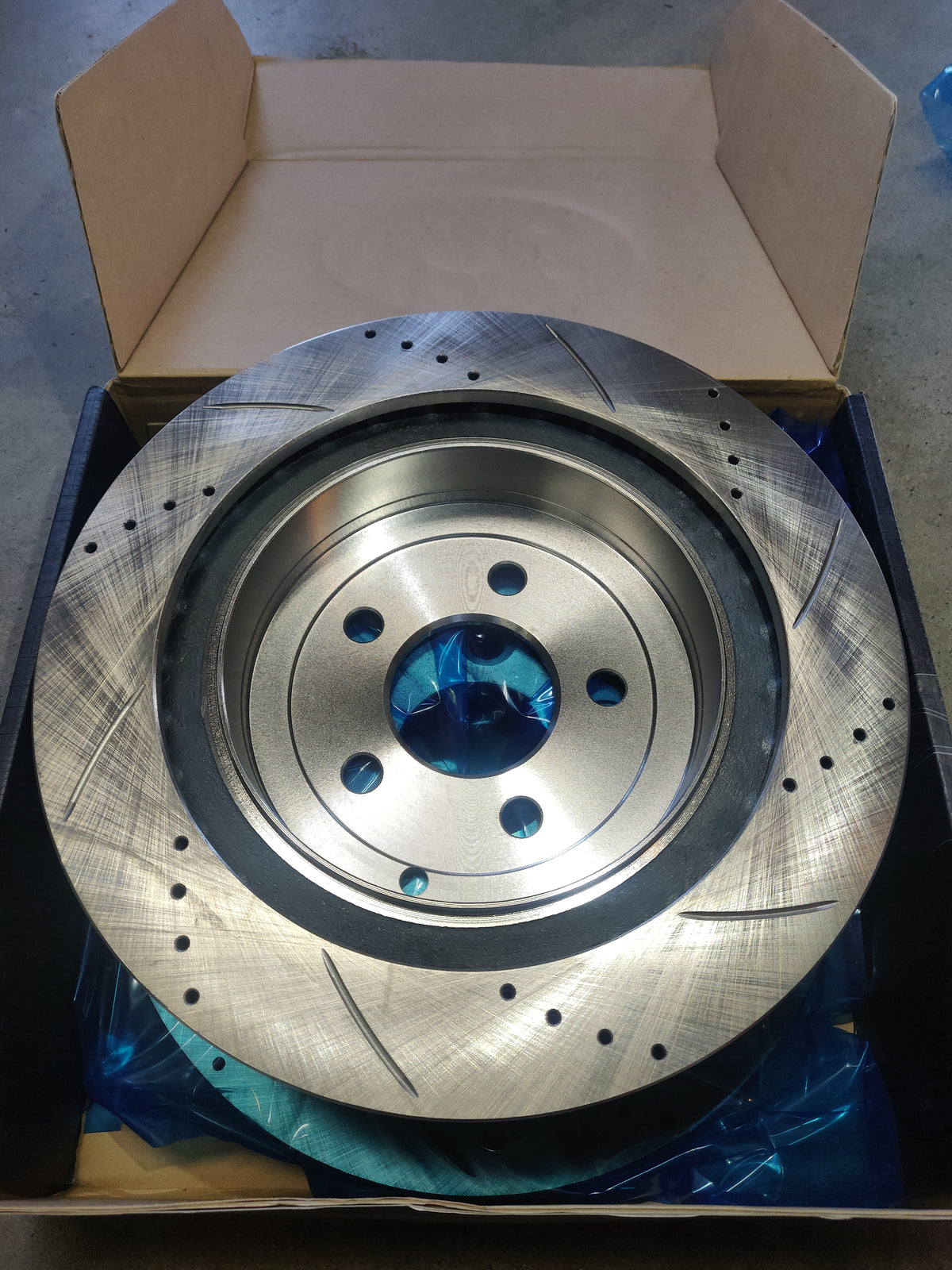 Rear Disc Rotors Slotted & Drilled For Ford Territory TS SY SZ Falcon BF FG XR6 XR8