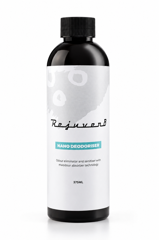 Rejuven8 Nano Deodoriser 375ml Professional Car Odour Eliminator, Sanitiser & Interior Deodoriser