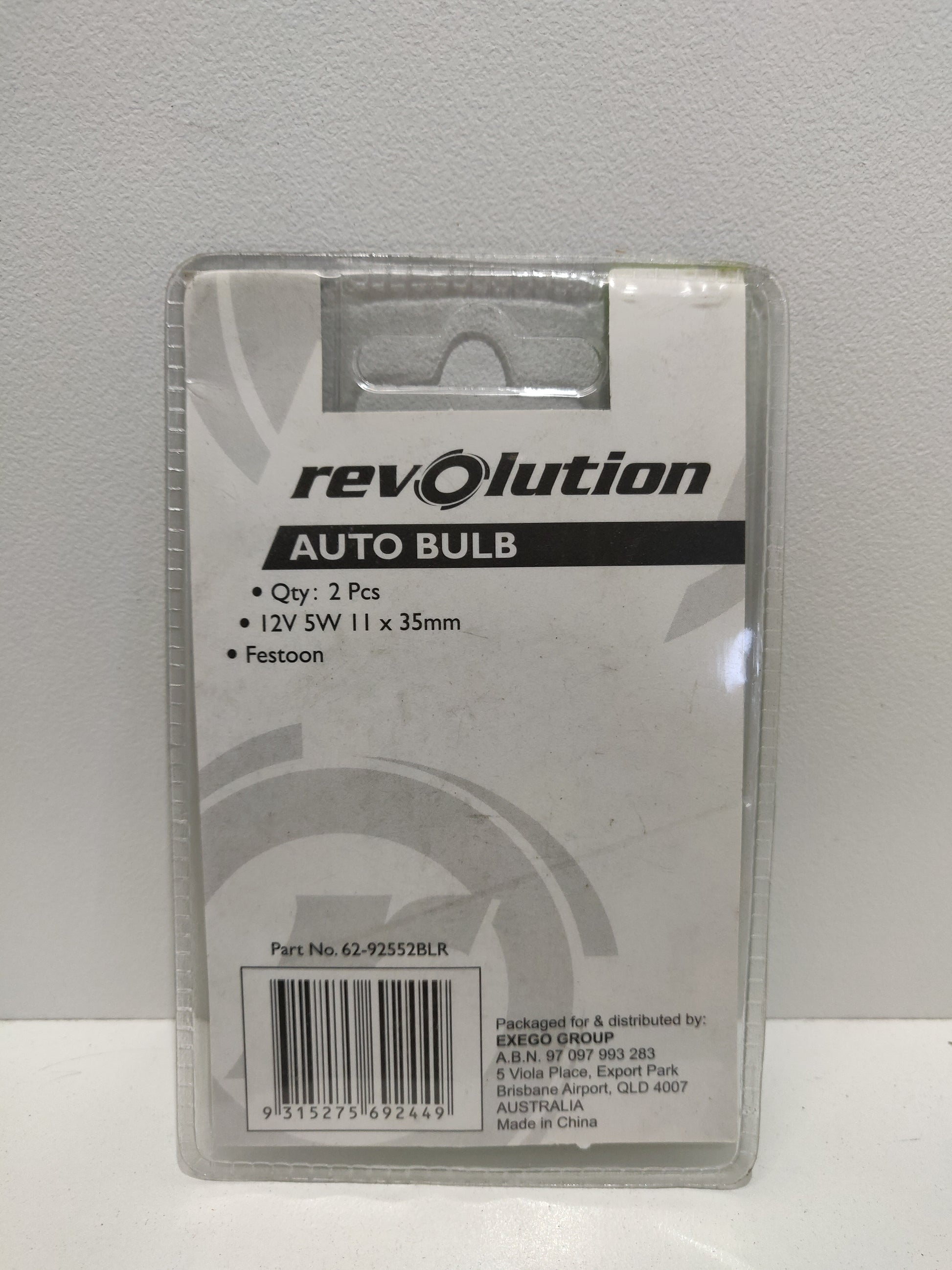 Revolution Festoon Bulb Globe 12V 5W 11mm x 35mm 2 Pack 62-92552LR