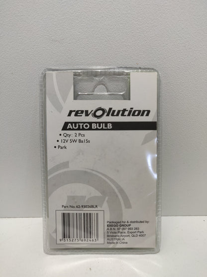 Revolution Park Globe 12V Ba15s 5W Standard 2 Pack 62-93026BLR