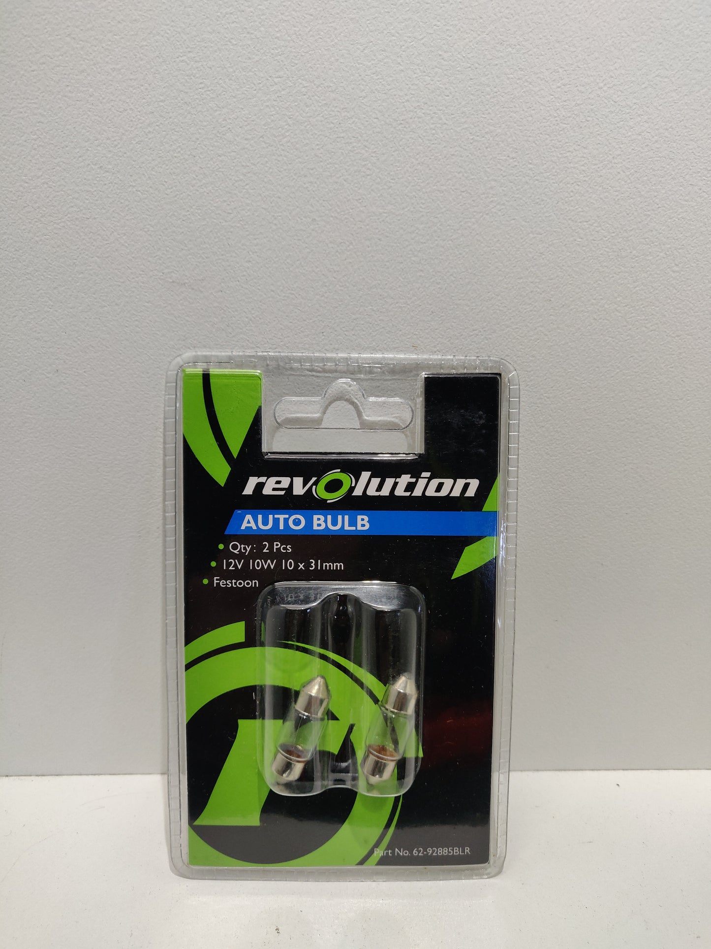 Revolution Festoon Bulb Globe 12V 10W 10mm x 31mm 2 Pack 62-92885BLR