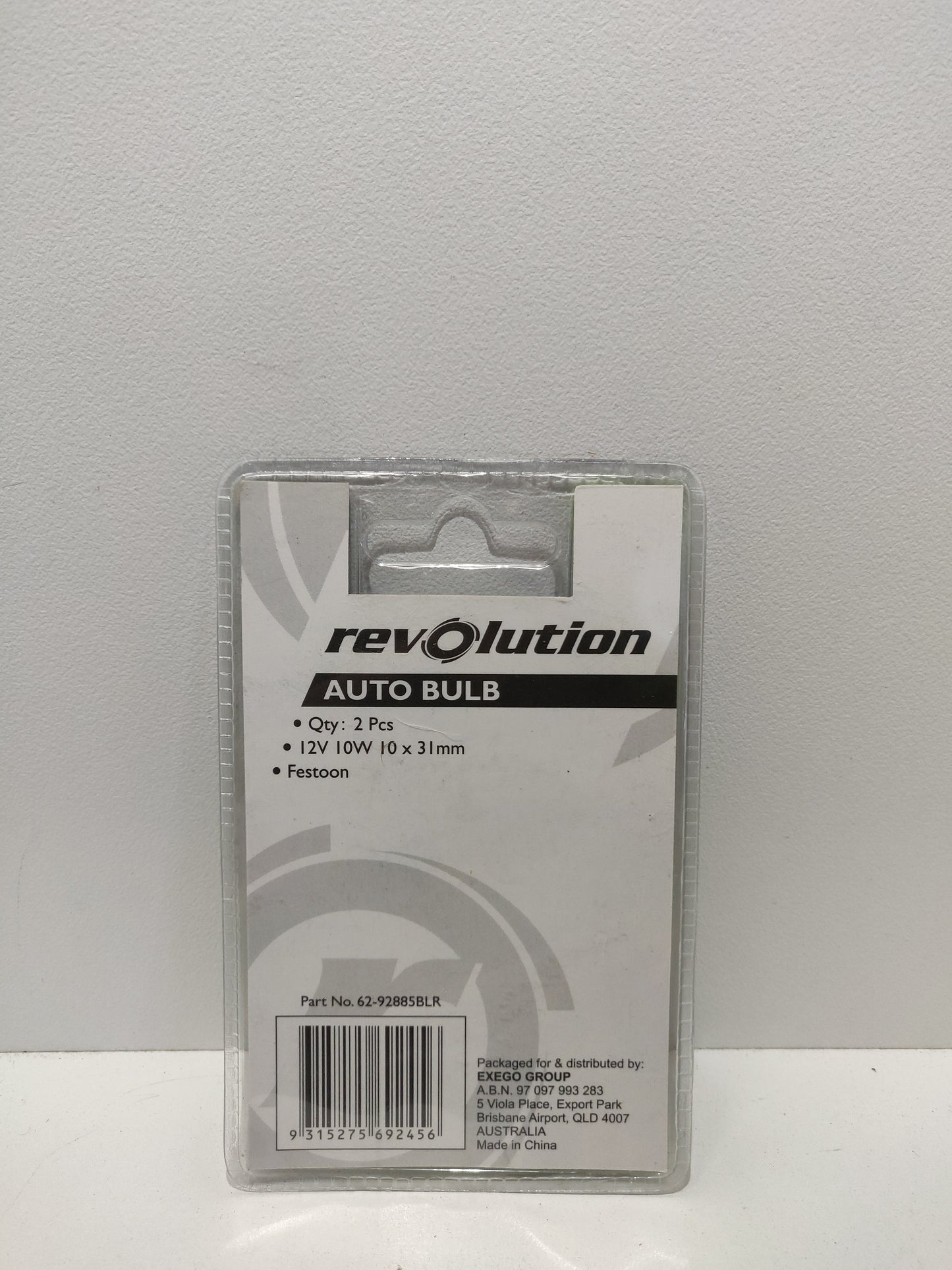 Revolution Festoon Bulb Globe 12V 10W 10mm x 31mm 2 Pack 62-92885BLR