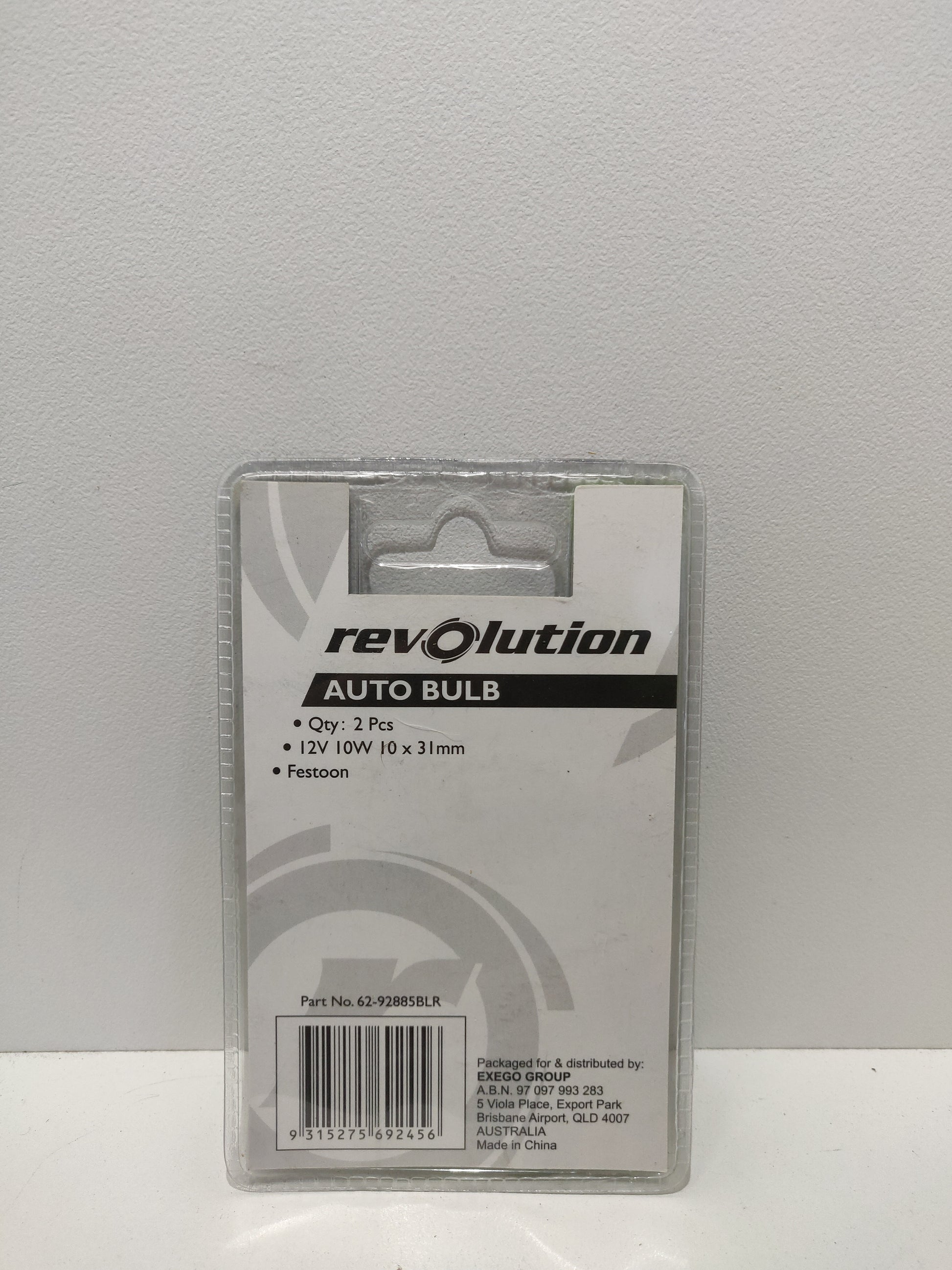 Revolution Festoon Bulb Globe 12V 10W 10mm x 31mm 2 Pack 62-92885BLR