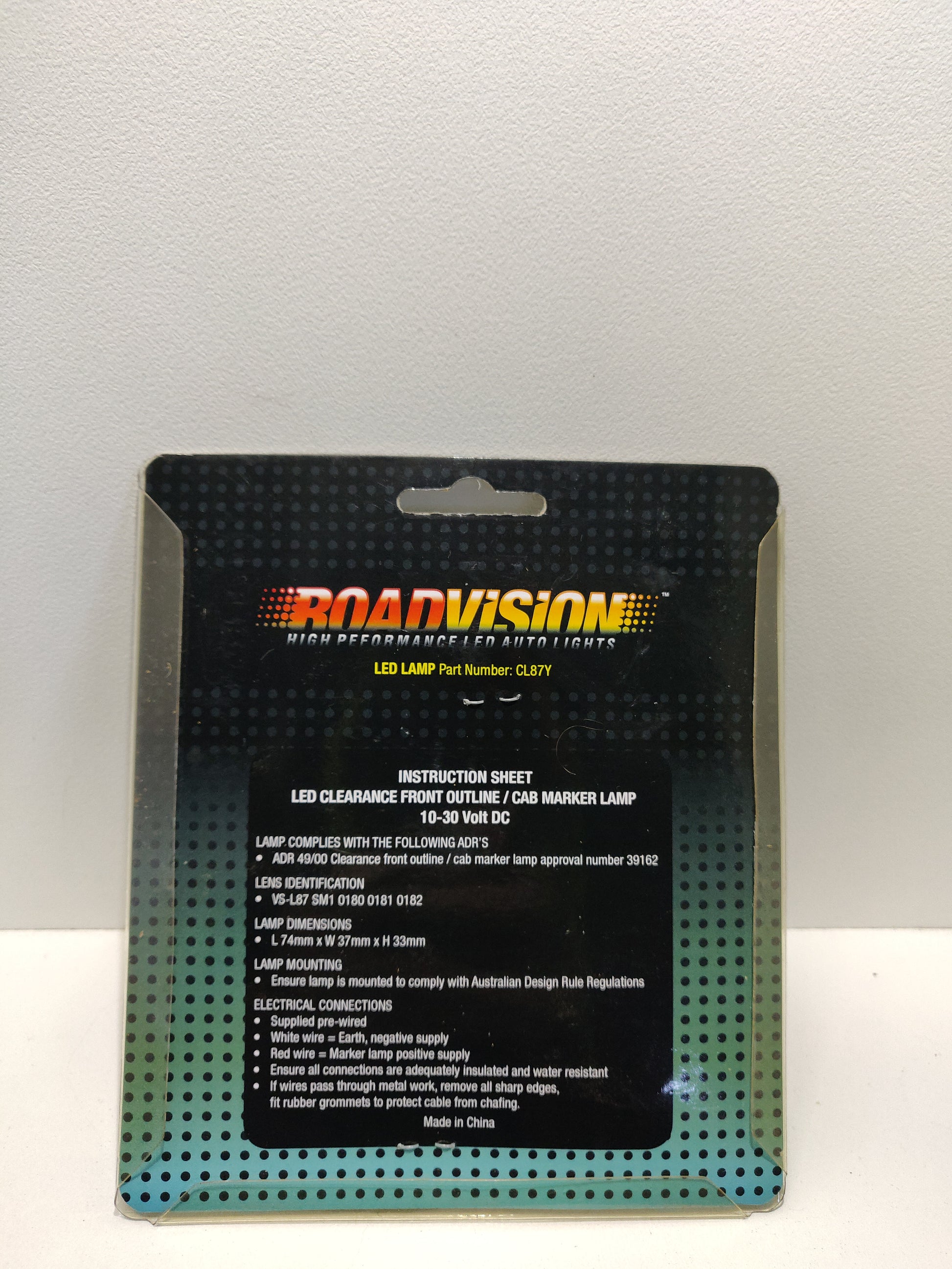 Roadvision CL87Y Amber LED Clearance Light Side Marker Lamp – Truck Trailer Caravan Bus