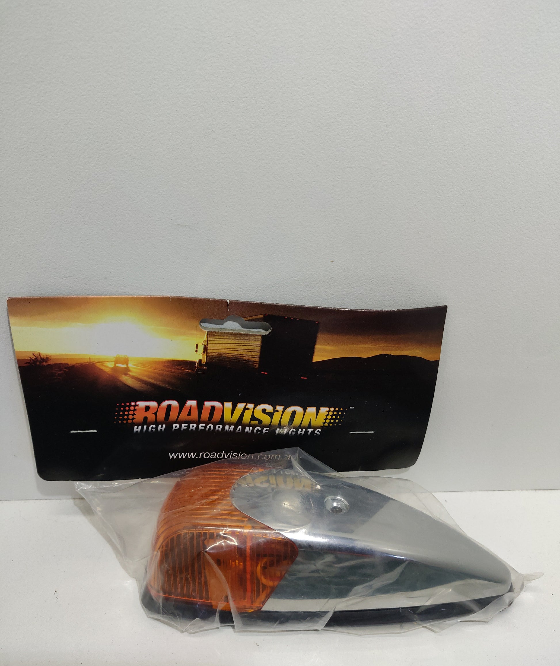 Roadvision Small LED Cab Marker Light (24V) Chrome Housing Amber VS-L157Y-24
