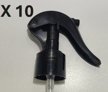 BLACK TRIGGER SPRAYER Fits 24mm 24/410 Bottle Dispenser Mist Spray Smooth
